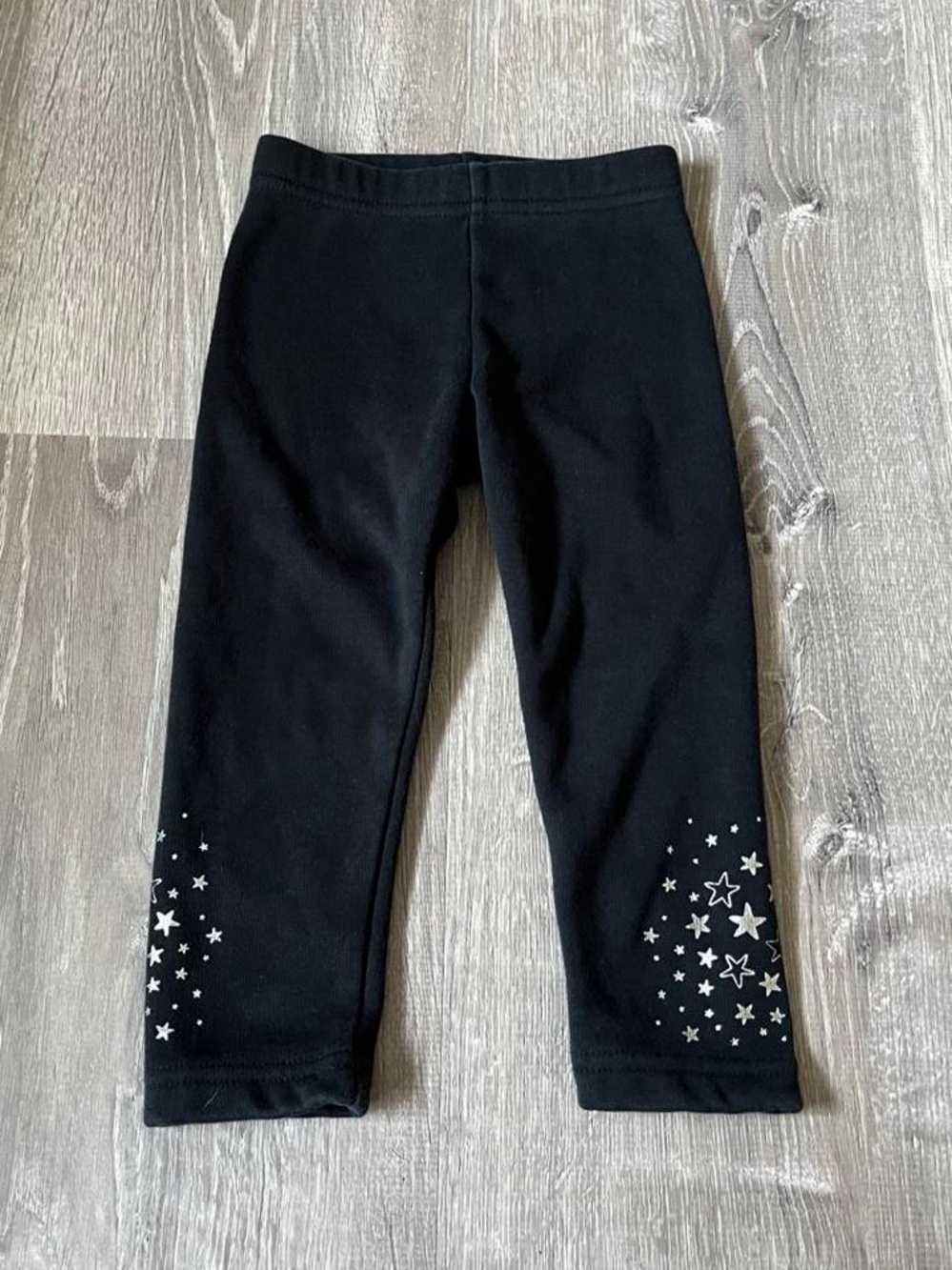 Carter's black fleece leggings with stars